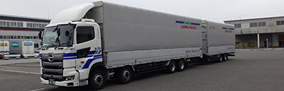 25-meter-long full trailers for transporting production parts